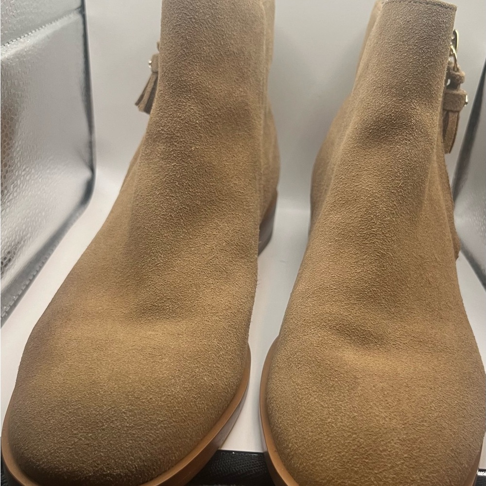 Kate Spade Tan Suede Ankle Booties Excellent condition!